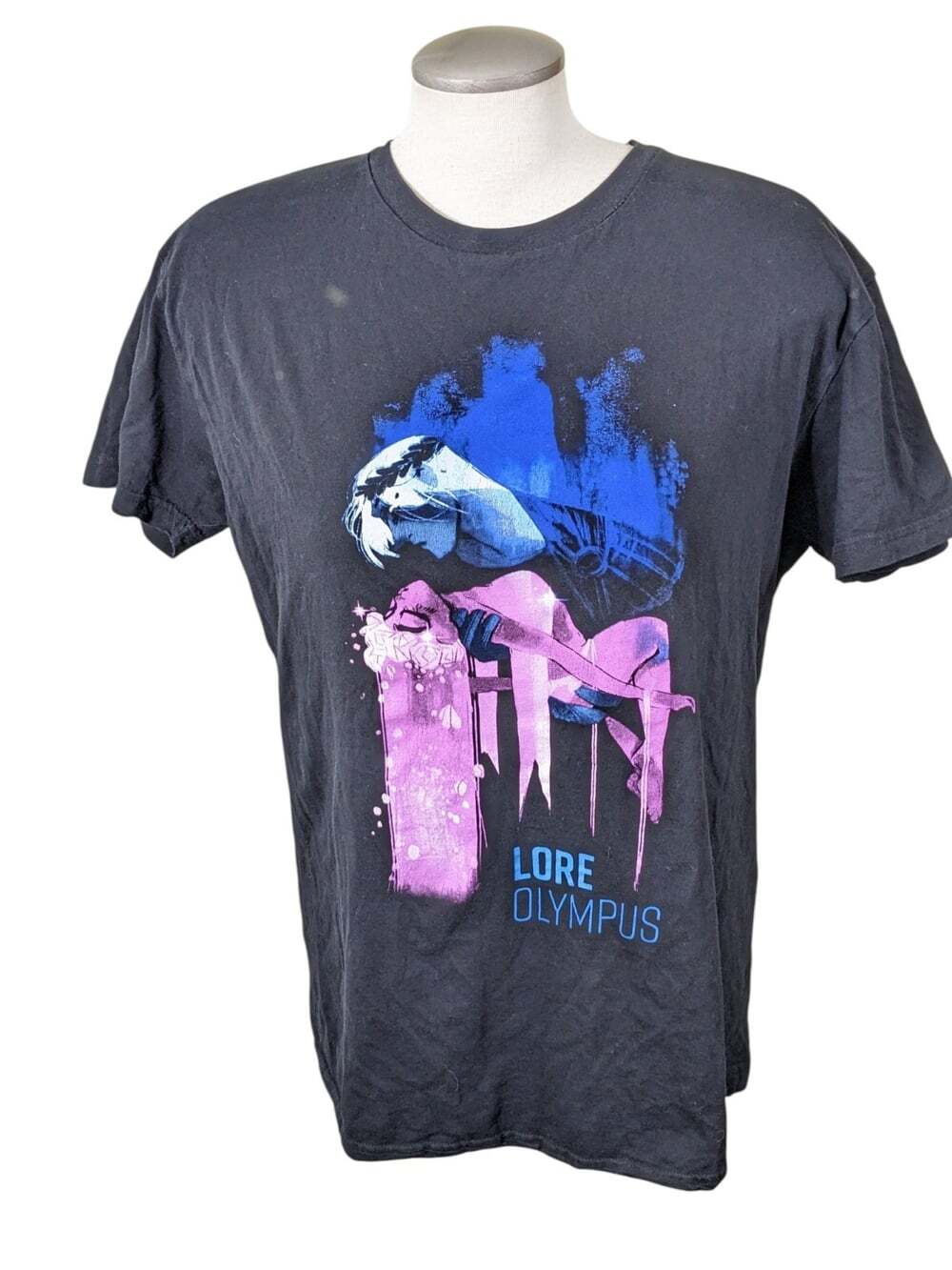 WebToon Lore Olympus Character Anime Graphic Tee T Shirt Hades Persephone Large